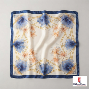Custom Logo Printed Satin <b>Scarf</b> Wholesale Manufacturer OEM ODM Private Label Branding Promotion Gift Nigeria Ghana Kenya Congo - Product Image 2