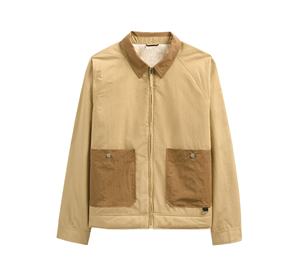 แจ็กเก็ตผ้าแคนวาสสำหรับใส่ทำงานมีซิปขนาดใหญ่พิเศษสำหรับผู้ชายเสื้อแจ็กเก็ตกันหนาวระบายอากาศได้ดีผ้าแคนวาสสำหรับใส่ทำงาน - Product Image 1