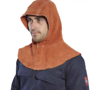 Industrial Safety Protective Split Cowhide Split Leather Welding Hood <b>Spark</b> Resistant Safety Working <b>Jacket</b> Comfortable Durable - Product Image 6