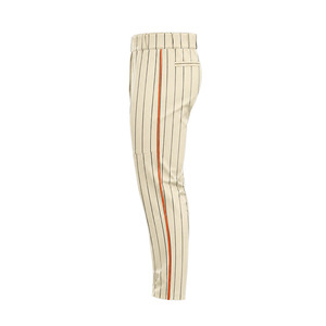 Pantalon de baseball pour homme, rayé, respirant, en polyester, coupe classique, avec logo brodé, vêtements pour toutes les saisons, pantalon uniforme de baseball - Product Image 5