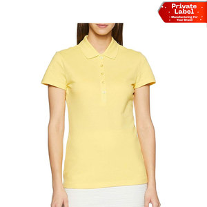 Fashion Casual Women <b>Polo</b> T-<b>Shirts</b> Contrast Collar Short Sleeve Maximum Flexibility <b>Ladies</b> <b>Polo</b> T-<b>Shirt</b> Stretch Spandex Fabric - Product Image 1