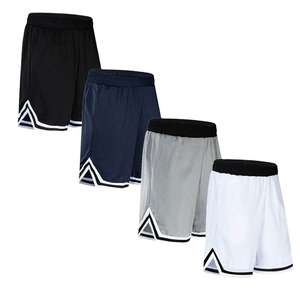 Shorts de basketball 100% polyester légers et à séchage rapide, sur mesure, motif uni sportif avec impression de logo, service OEM au Pakistan - Product Image 1
