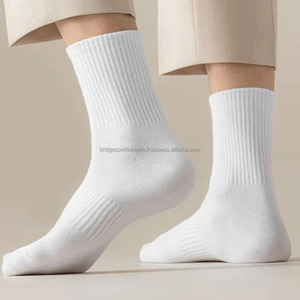 Unisex Custom <b>Dress</b> <b>Socks</b> Solid Color Breathable Cotton Blend - Product Image 5