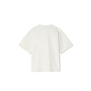 ผู้ผลิตเสื้อยืดคอเต่าแขนสั้นผ้าฝ้าย 100% เป็นมิตรกับสิ่งแวดล้อม รับผลิตตามสั่ง ขายส่ง สีขาว - Product Image 2
