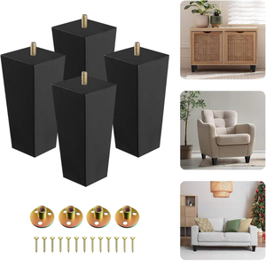 Custom Size Solid Wood Furniture Legs for Sofa Cabinet Dresser Ottoman Feet Replacement Wooden Legs Flexible Design - Product Image 3