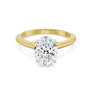 Elegant Oval Moissanite Wedding Cocktail <b>Ring</b> Gold Tone Silver Band Brilliant Solitaire <b>Statement</b> <b>Ring</b> <b>Women</b> Luxury Fine Jewelry - Product Image 3