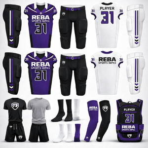 Professional American Football Uniform Kit Custom Sublimated Jersey Pants <b>Socks</b> Reba Sports Team Set - Product Image 1