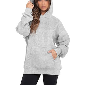 Sudaderas Extra Grandes para Mujer, las Más Vendidas del 2026, a Bajo Precio, con Logotipo Personalizado en la Parte Delantera, 100% Algodón, Transpirables y Ecológicas, al por Mayor - Product Image 2