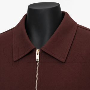 Camisa de manga corta con cremallera para hombre, personalizada, OEM ODM, informal, con cuello y bolsillos - Product Image 6