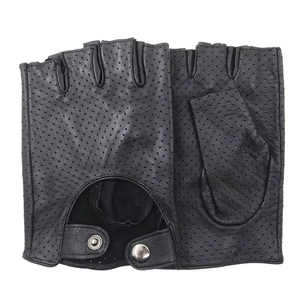 Gants de moto en cuir véritable pour l'hiver, longueur poignet, tactiles, pour la conduite, vente en gros - Product Image 1