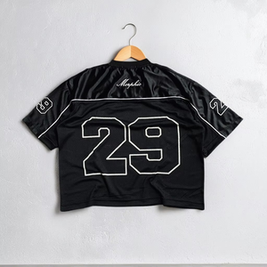 Camisetas de fútbol retro personalizadas para hombre, estilo streetwear de verano, de poliéster estampado, corte holgado, cuello en V, de malla, tela tejida. - Product Image 2