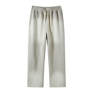 Pantalones Unisex Vintage Lavados en Rosa Bebé, Sin Elástico, con Franja Lateral en Contraste, Transpirables, 100% Algodón, de Pierna Ancha, Efecto Desgastado por el Sol, Talla Grande - Product Image 4