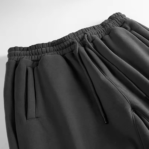 Mens Lightweight Oversized Mid <b>Waist</b> Utility Set <b>Elastic</b> T-Shirt Wide Leg Drawstring Cargo Pants Polyester Minimalist Streetwear - Product Image 4