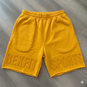 Shorts de sport Rexfit personnalisés avec logo, respirants, pour entraînement en salle, en tissu premium, shorts de basketball pour hommes, shorts athlétiques en mesh marron - Product Image 3