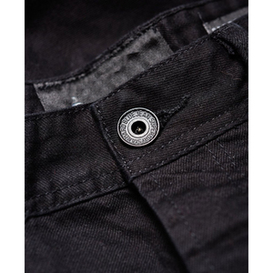 Black Mid Waist Casual Style Men's Denim Shorts Highest Quality Breathable Knitted Weaving Custom Logo Made Pakistan Solid - Product Image 3