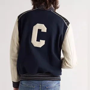 Blouson Bomber Unisexe Personnalisé Style Universitaire de Baseball Brodé sur le Devant Respirant Chaud Confortable Longueur Standard pour l'Automne – Vente en Gros - Product Image 2