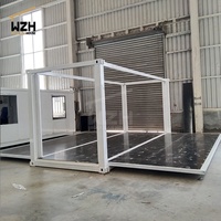 Maisons modulaires préfabriquées en métal de luxe de 20 à 40 pieds, maisons préfabriquées portables extensibles en conteneurs