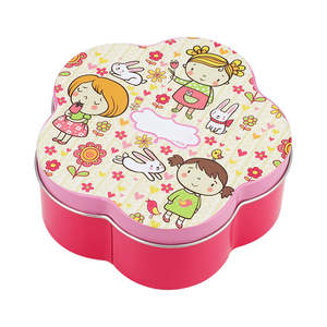 Boîte en métal à fleurs en stock, boîte en métal personnalisée avec embossage, boîte de rangement pour biscuits, conteneur en métal avec couvercle - Product Image 3