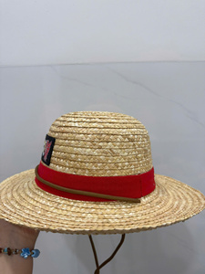 Handwoven Embroidery Adult <b>Straw</b> <b>Hat</b> with Fringes on Brim and Ear Use for Sports Party Wedding Casual Events summer beach tour - Product Image 1