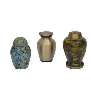 Urnas de cremación de Metal de diseño múltiple, urnas pintadas para cenizas funerarias y humanos, decoración del hogar - Product Image 3