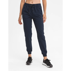 Women's High Fleece <b>Lined</b> Sweatpants Drawstring Cinch Bottom Loose Joggers Pockets Naked Feeling Thermal Winter Warm Breathable - Product Image 2
