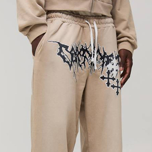 OEM Screen Printed <b>Custom</b> Men's Jogger Personalized Streetwear Casual Wear <b>Custom</b> Design Apparel Bottom Clothing Fashion Style - Product Image 3