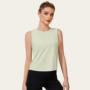 Débardeur de fitness pour femmes, sans manches, en tissu athlétique respirant, confortable, coupe ajustée, pour la salle de sport, l'entraînement, la course à pied, les exercices - Product Image 2