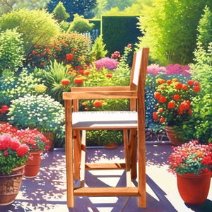 Sillón Plegable de Bambú Ecológico y Contemporáneo para Exteriores, Sala de Estar, Comedor, Picnic y Jardín - Product Image 1