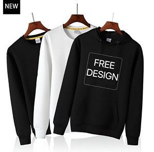 Sweat-shirts à capuche personnalisés avec logo brodé pour hommes et femmes, pull-over en coton 100% écologique de haute qualité, vente en gros - Product Image 3