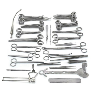 Juego de 50 Instrumentos de Laparotomía para Cirugía General, Herramientas Quirúrgicas Básicas de Acero Inoxidable, Calidad Alemana, Caja de Almacenamiento Dentavex DC-S-9 - Product Image 1