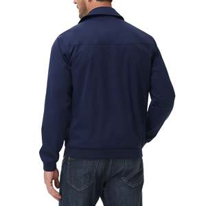 Multi Pocket <b>Men</b> Softshell <b>Jacket</b> <b>Smart</b> Phone Storage Sport Coat Utility Performance Athletic Outerwear Breathable Stand Collar - Product Image 2