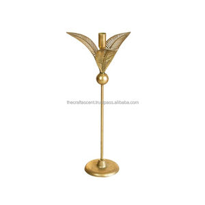 Candelabro de Lujo al por Mayor de Latón Dorado y Aluminio con 2 Brazos, Hecho a Mano, para Navidad, Portavelas, Linterna, con Logotipo Personalizado, para Hogar y Jardín - Product Image 3
