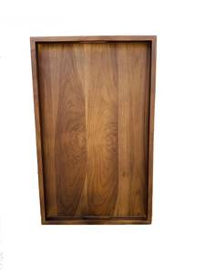 Wooden Ottoman <b>tray</b> Large ottoman <b>tray</b> with handles Ottoman Top <b>Tray</b> for <b>Breakfast</b> Serving Board Large Wooden <b>Tray</b> for Food <b>Tray</b> - Product Image 2