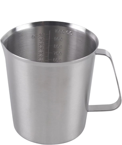 ถ้วยตวงแบบมีขีดบอกปริมาตร - ทำจากสแตนเลสสตีล ใช้ซ้ำได้ ทนความร้อนสูง ระดับมาตรฐานทางการแพทย์ พร้อมขีดบอกปริมาตรภายใน - Product Image 1