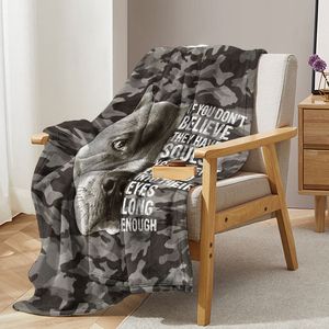 Morbida Coperta in Flanella Nera con Tema Canino, Multiuso per Divano, Letto, Ufficio, Campeggio e Viaggi - Product Image 4