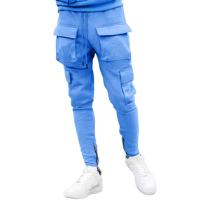 Pantalones Cargo Holgados para Hombre, Diseño Personalizado con Múltiples Bolsillos, 100% Algodón, Pantalones Cargo Resistentes de Pierna Ancha, Venta al Por Mayor - Product Image 2