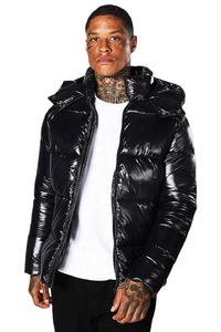 2024 hiver hommes doudoune grande taille col court capuche noir canard cuir fermeture éclair plein air loisirs vêtements fabricant - Product Image 4