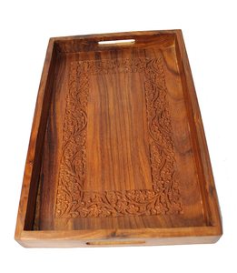 Natural Wood Handmade Wooden Carving Serving <b>Tray</b> for <b>Storage</b> <b>Tray</b> from Indian Manufacturer and Supplier - Product Image 6
