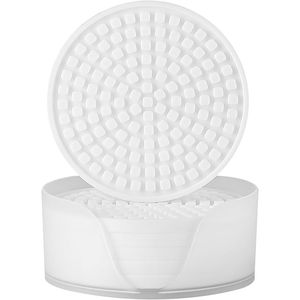 Set di 6 Sottobicchieri in Silicone con Supporto, Tappetini Antiscivolo per Protezione Tavolo, Decorazione Casa e Ufficio - Product Image 1