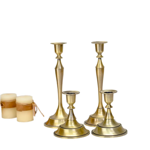 Porte-bougie vintage en métal, fait main, en fer forgé, durable, miniatures, pour la décoration de la maison, Noël - Product Image 6