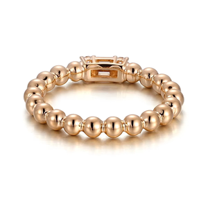 IGI GIA Certified 18K Yellow baguette Cut Gold Lab Grown Diamond Pinky <b>Ring</b> Fashion Design Synthetic Diamond <b>Ring</b> - Product Image 3