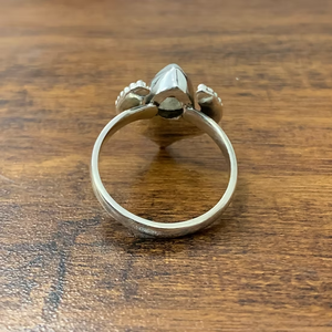 Trendy Handmade <b>Solid</b> 925 Sterling <b>Silver</b> Teardrop Moonstone Ring Designer Jewelry Collection JAIPUR <b>SILVER</b> - Product Image 4