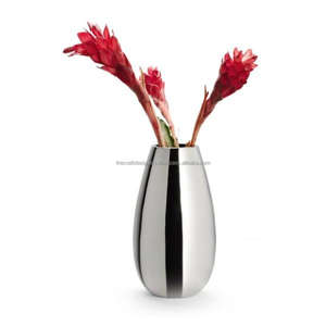 Florero grande de estilo de acento simple para exhibición de piso, florero de aluminio de gran venta, maceta grande, jarrón decorativo para el hogar y la Oficina - Product Image 5