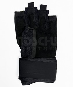Mitaines et gants de musculation en PU à demi-doigts, poids lourd, avec sangle de poignet réglable pour la salle de sport et les exercices à domicile, unisexe - Product Image 4