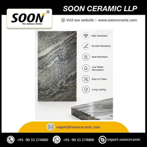 Îlot de cuisine contemporain en quartzite, motif veiné noir, surface en pierre naturelle durable, anti-corrosion, résistant à l'eau - Product Image 2