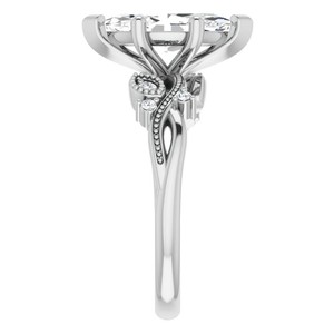 Anillo de Compromiso de Moissanita con Corte Marquesa de 12x6mm, Plata de Ley 925, Chapado en Oro, Engaste de Garras, para Promesa Nupcial, Boda, Aniversario - Product Image 3