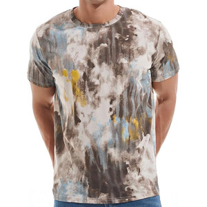 T-shirt pour homme coupe ample 100 % coton, col rond, imprimé sérigraphié avec motif lettres, anti-boulochage - Product Image 4