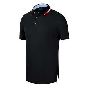 เสื้อถักสีดำสำหรับผู้ชาย ผ้าฝ้าย 100% ระบายอากาศได้ดี กันน้ำ ไร้รอยต่อ ป้องกันรอยยับ มีกระเป๋าโลโก้ด้านหน้า ทรง 6 แผง สวมใส่สบาย แบบลำลอง - Product Image 5