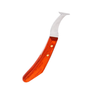 Cuchillo para Pezuñas con Hoja de Acero Inoxidable y Mango de Madera, Herramienta Ergonómica para el Cuidado de Caballos, Ovejas, Cabras y Ganado - Product Image 3