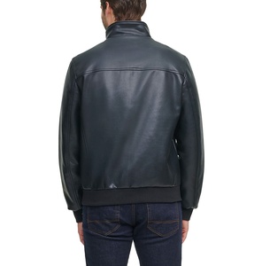 Men's High Street Style Premium Quality Biker Leather <b>Jacket</b> <b>Slim</b> <b>Fit</b> Design with Padded Shoulders Available <b>jacket</b> for men - Product Image 3